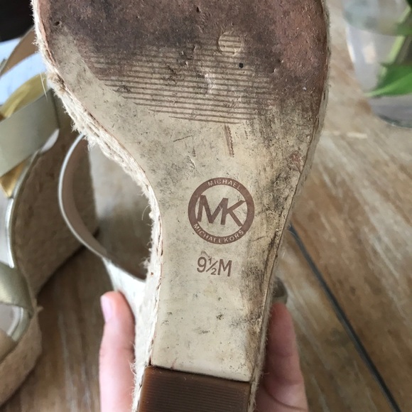 Michael Kors Gold Wedges - Picture 4 of 4